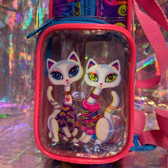 Lisa FRANK Roxie Rollie cats mini backpack 90sRARE - Picture 5 of 8